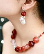Load image into Gallery viewer, Gentle Healing/ Be Passionate/ Carnelian&Baroque Pearl